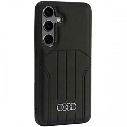 Audi Synthetic Leather MagSafe S24 S921 czarny|black hardcase AU-TPUPCMS24-Q5|D1-BK image 3