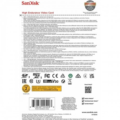 Карта памяти микро SD SanDisk SDSQQNR-512G-GN6IA 512 GB image 3