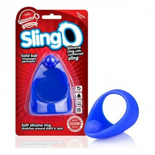 Cock Ring The Screaming O Slingo Blue image 3