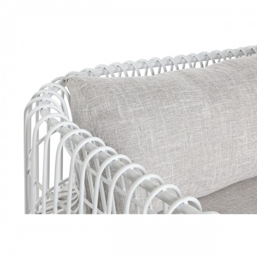 Sofa Home ESPRIT White Beige Metal 180 x 66 x 66 cm image 3