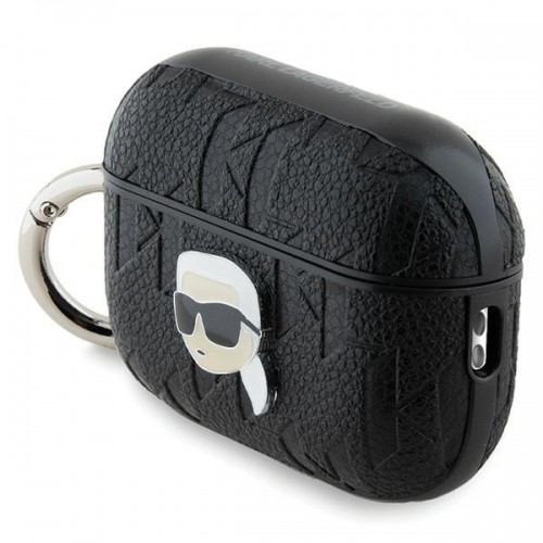 Karl Lagerfeld KLAP2PGKIPK AirPods Pro 2 (2022|2023) cover czarny|black Monogram Karl Head image 3