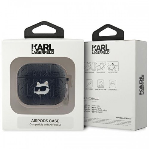 Karl Lagerfeld KLA3PGCHPK AirPods 3 cover czarny|black Monogram Choupette Head image 3