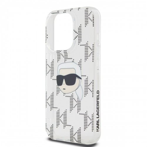 Karl Lagerfeld IML Electroplated Karl Head Case for iPhone 15 Pro Max Transparent image 3