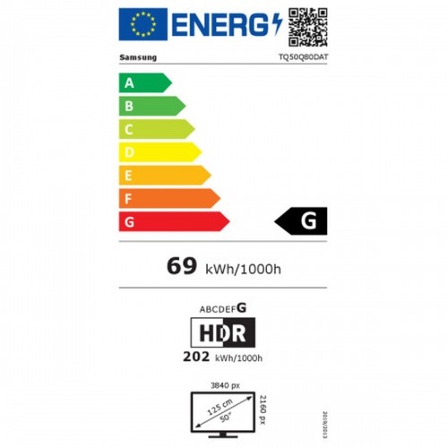 Viedais TV Samsung TQ50Q80D 4K Ultra HD QLED AMD FreeSync 50" image 3