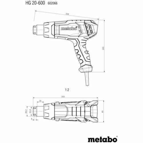 Hot air gun Metabo 602066000 image 3