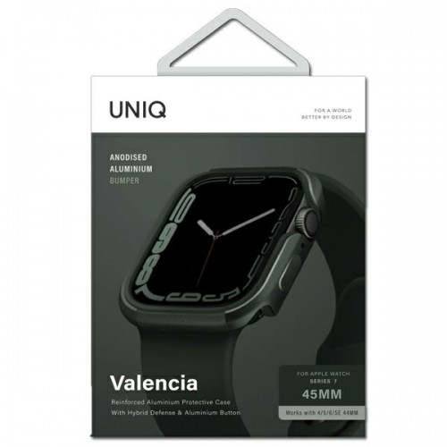 UNIQ etui Valencia Apple Watch Series 4|5|6|7|8|SE 45|44mm. zielony|green image 3