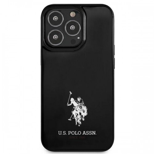 U.s. Polo Assn. USHCP13LUMHK U.S. Polo TPU Horses Logo Hard Case for iPhone 13 Pro Black image 3