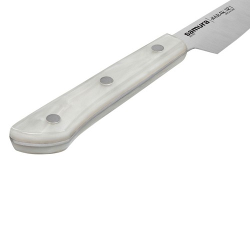 Samura Harakiri Acryl  Универсальный Кухонный нож 99mm с акриловой ручкой с AUS 8 кованной японской стали 58 HRC image 3