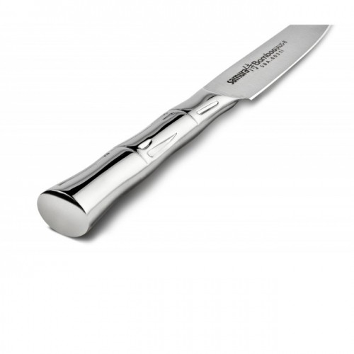 Samura BAMBOO Универсальный кухонный нож для Стейка 5"/110mm из AUS 8 Японской стали 59 HRC image 3