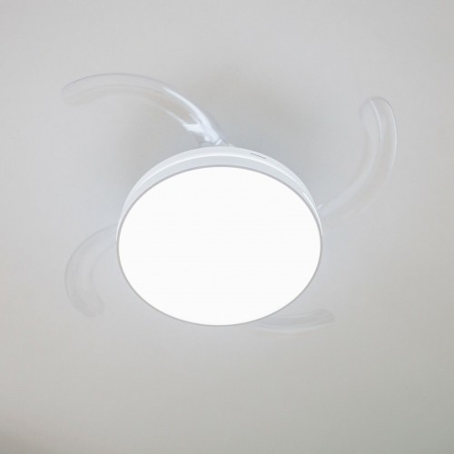 LED Ceiling Fan with Speaker and 4 Retractable Blades Notefan InnovaGoods White 36 W Ø49,5-104 cm image 3