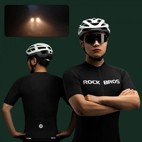 Rockbros 15120002006 short sleeve cycling jersey XXXL - black image 3