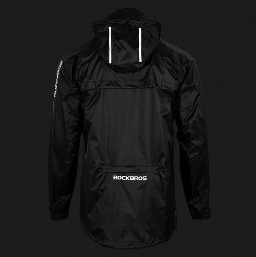 Rockbros YPY013BK3XL Rain Jacket Breathable Windproof XXXL - Black image 3