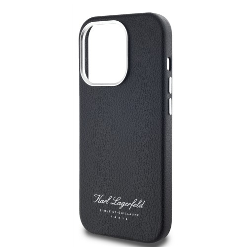 Karl Lagerfeld Grained PU Hotel RSG Case for iPhone 14 Pro Max Black image 3