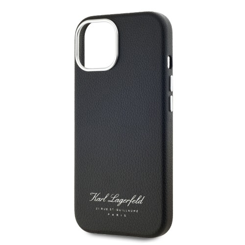 Karl Lagerfeld Grained PU Hotel RSG Case for iPhone 14 Black image 3