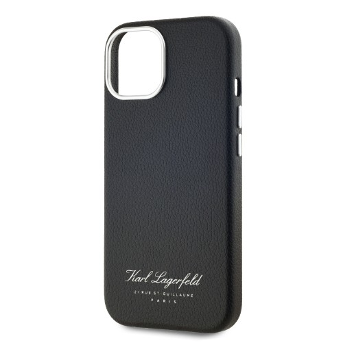 Karl Lagerfeld Grained PU Hotel RSG Case for iPhone 13 Black image 3