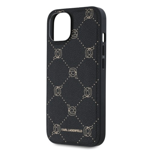 Karl Lagerfeld PU Karl Heads Pattern MagSafe Case for iPhone 14 Black image 3