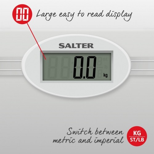 Salter 9018S SV3RCFEU16 Glass Electronic Bathroom Scale image 3