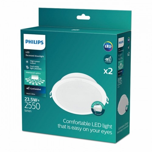 Downlight Philips Meson White 23,5 W 2550 Lm (4000 K) (2 Units) image 3