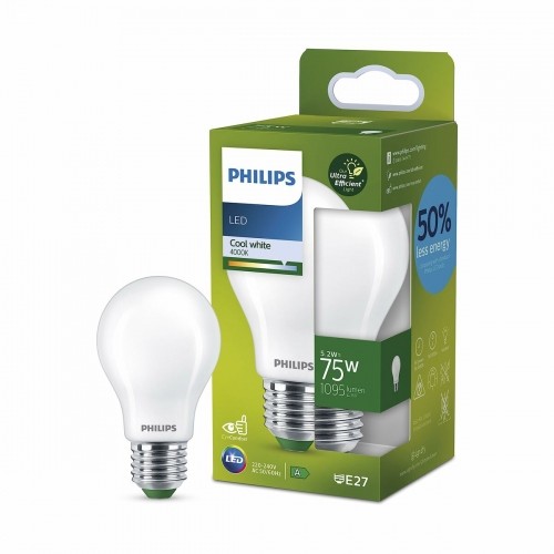 LED Spuldze Philips Classic A 75 W 5,2 W E27 1095 Lm (4000 K) image 3