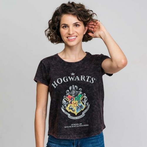Sieviešu Krekls ar Īsām Piedurknēm Harry Potter Pelēks Tumši pelēks image 3