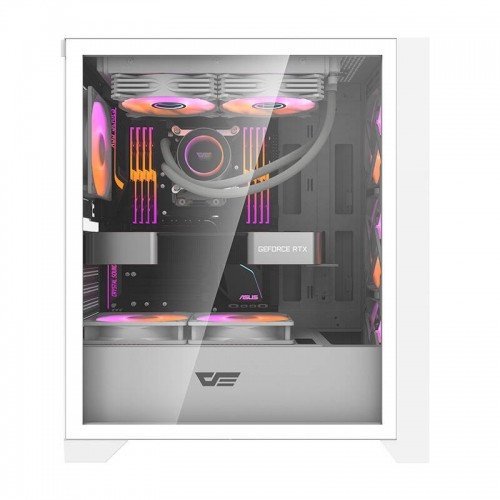 Computer case Darkflash DRX70 MESH + 4 RGB fans (white) image 3
