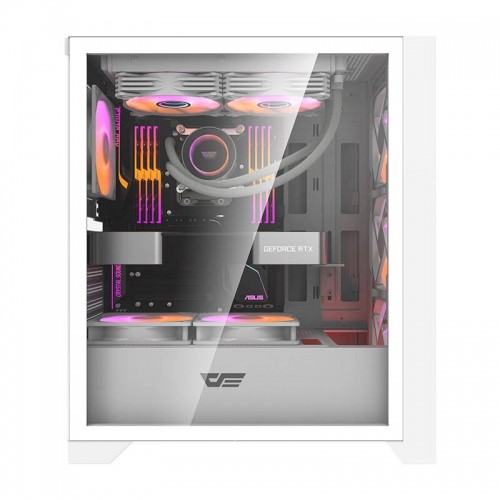 Computer case Darkflash DRX70 GLASS + 4 RGB fans (white) image 3
