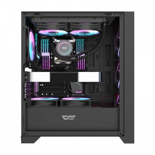 Computer case Darkflash DRX70 GLASS + 4 RGB fans (black) image 3