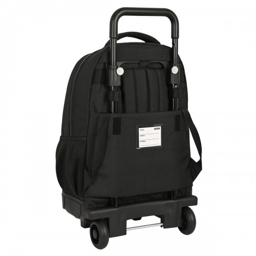 School Rucksack with Wheels Safta Stone Black 33 x 45 x 22 cm image 3