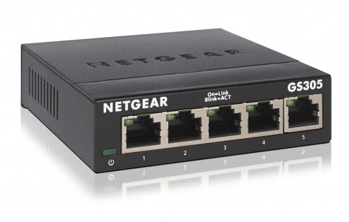 NETGEAR GS305 Unmanaged L2 Gigabit Ethernet (10/100/1000) Black image 3