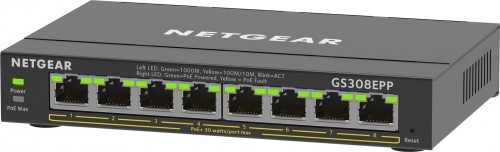 NETGEAR 8-Port Gigabit Ethernet High-Power PoE+ Plus Switch (GS308EPP) Managed L2/L3 Gigabit Ethernet (10/100/1000) Power over Ethernet (PoE) Black image 3