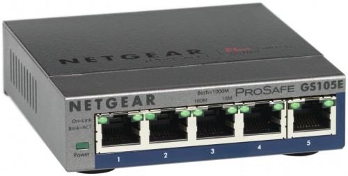 NETGEAR GS105E-200PES network switch Managed L2/L3 Gigabit Ethernet (10/100/1000) Grey image 3