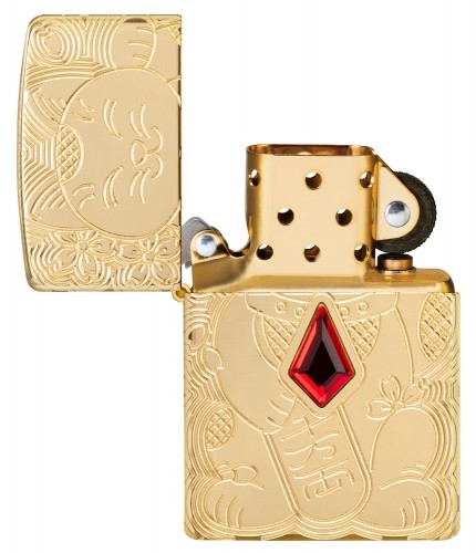 Zippo Lighter 49802 Armor™ Lucky Cat Design image 3