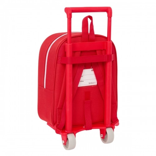 School Rucksack with Wheels Sevilla Fútbol Club Red 22 x 27 x 10 cm image 3