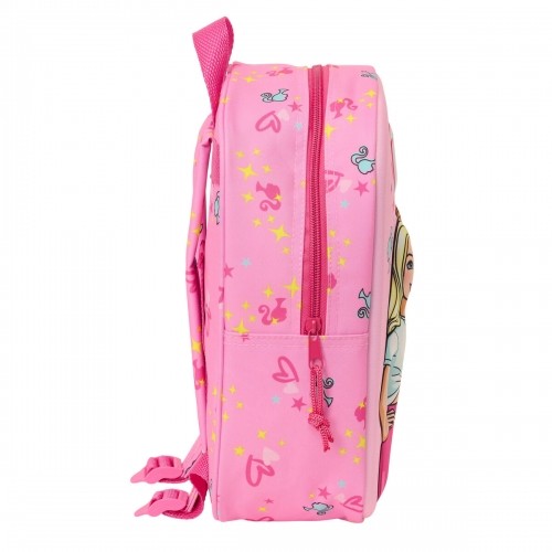 School Bag Barbie Pink Fuchsia 22 x 27 x 10 cm 3D image 3