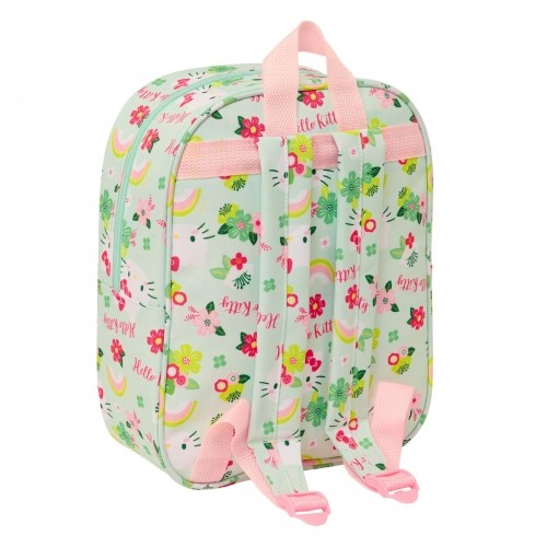Школьный рюкзак Hello Kitty Зеленый Розовый 22 x 27 x 10 cm 3D image 3