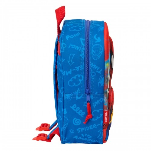 School Bag Spider-Man Red Navy Blue 22 x 27 x 10 cm 3D image 3