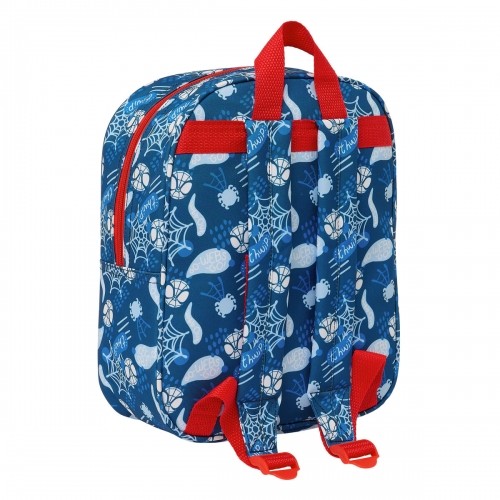 School Bag Spider-Man Red Navy Blue 22 x 27 x 10 cm 3D image 3