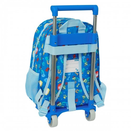 School Rucksack with Wheels The Paw Patrol Pups rule Blue 26 x 34 x 11 cm image 3