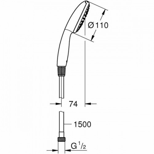 Душевая лейка Grohe Пластик image 3