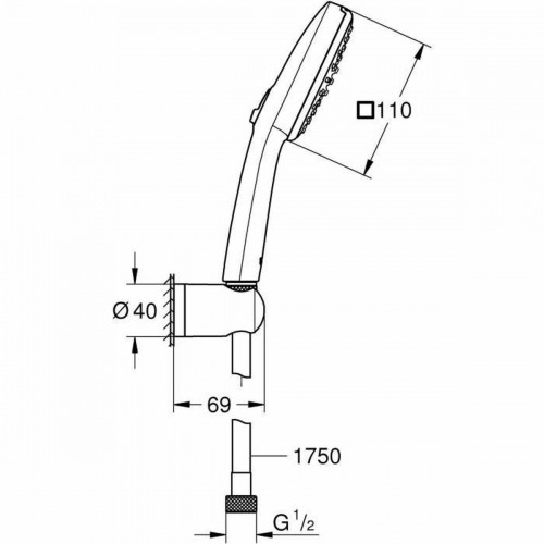 Душевая лейка Grohe Пластик image 3