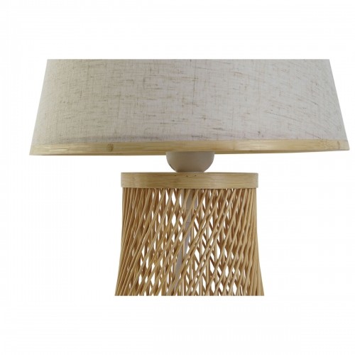 Desk lamp DKD Home Decor Brown Natural Bamboo 50 W 220 V 24 x 24 x 37 cm image 3