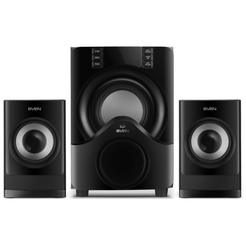 2.1 speakers SVEN MS-312, black, Bluetooth, FM, USB, Display, RC unit, power output 20W+2x10W (RMS) image 3
