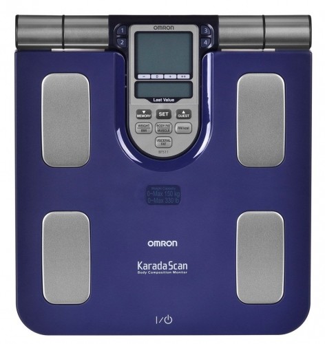 Omron BF511 Square Blue Electronic personal scale image 3