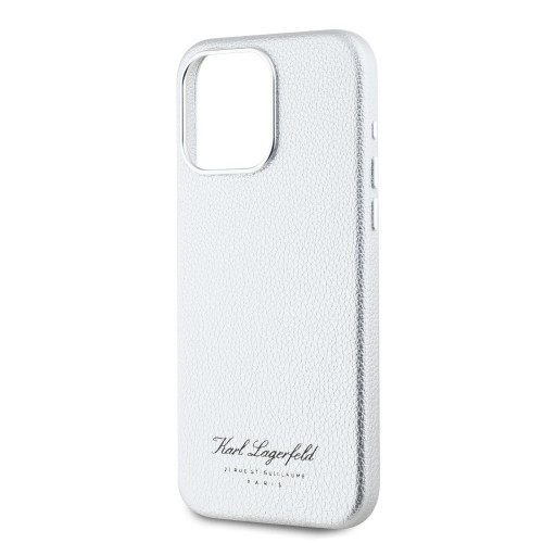 Karl Lagerfeld Grained PU Hotel RSG Case for iPhone 15 Pro Max Grey image 3