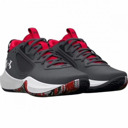 Basketball Shoes for Adults Under Armour Gs Lockdown Grey image 3