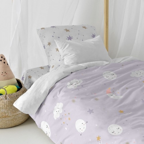 Комплект чехлов для одеяла HappyFriday Moshi Moshi Moons Разноцветный 80 кровать 2 Предметы image 3