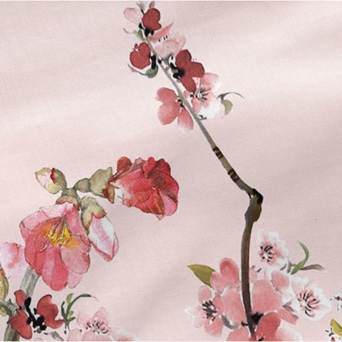 Pillowcase HappyFriday Chinoiserie rose Multicolour 45 x 110 cm (2 Units) image 3