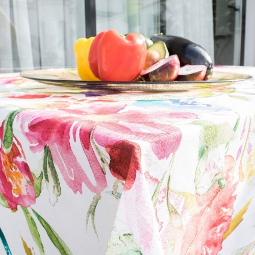 Tablecloth HappyFriday Pink bloom Multicolour 150 x 150 cm image 3