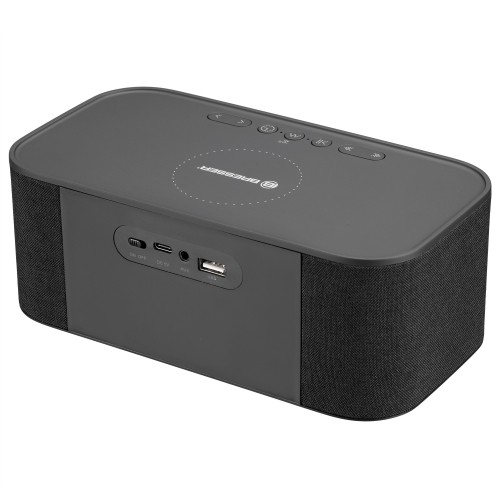 BRESSER Bluetooth speaker with alarm clock and wireless charging function image 3