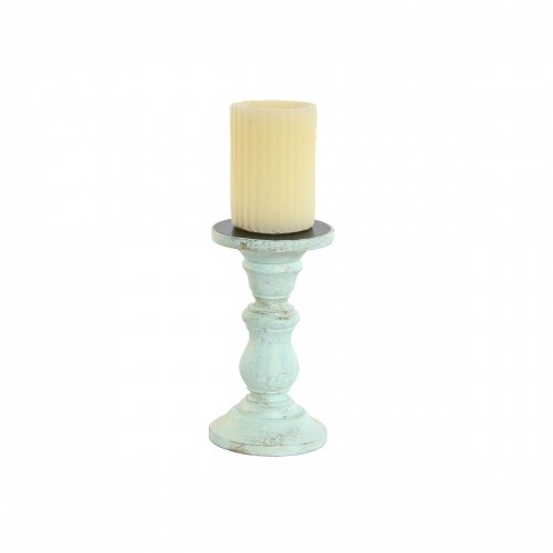Candle Holder Home ESPRIT Yellow Blue Green Pink Metal Mango wood Shabby Chic 10 x 10 x 18 cm image 3